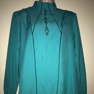 Vintage City Girl Styled in California Silk Blouse Size 10